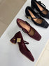 Close Toe Slid On Block Heels